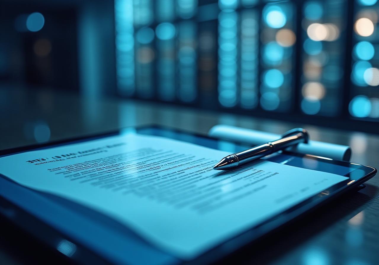 Legal documentation and technology concept